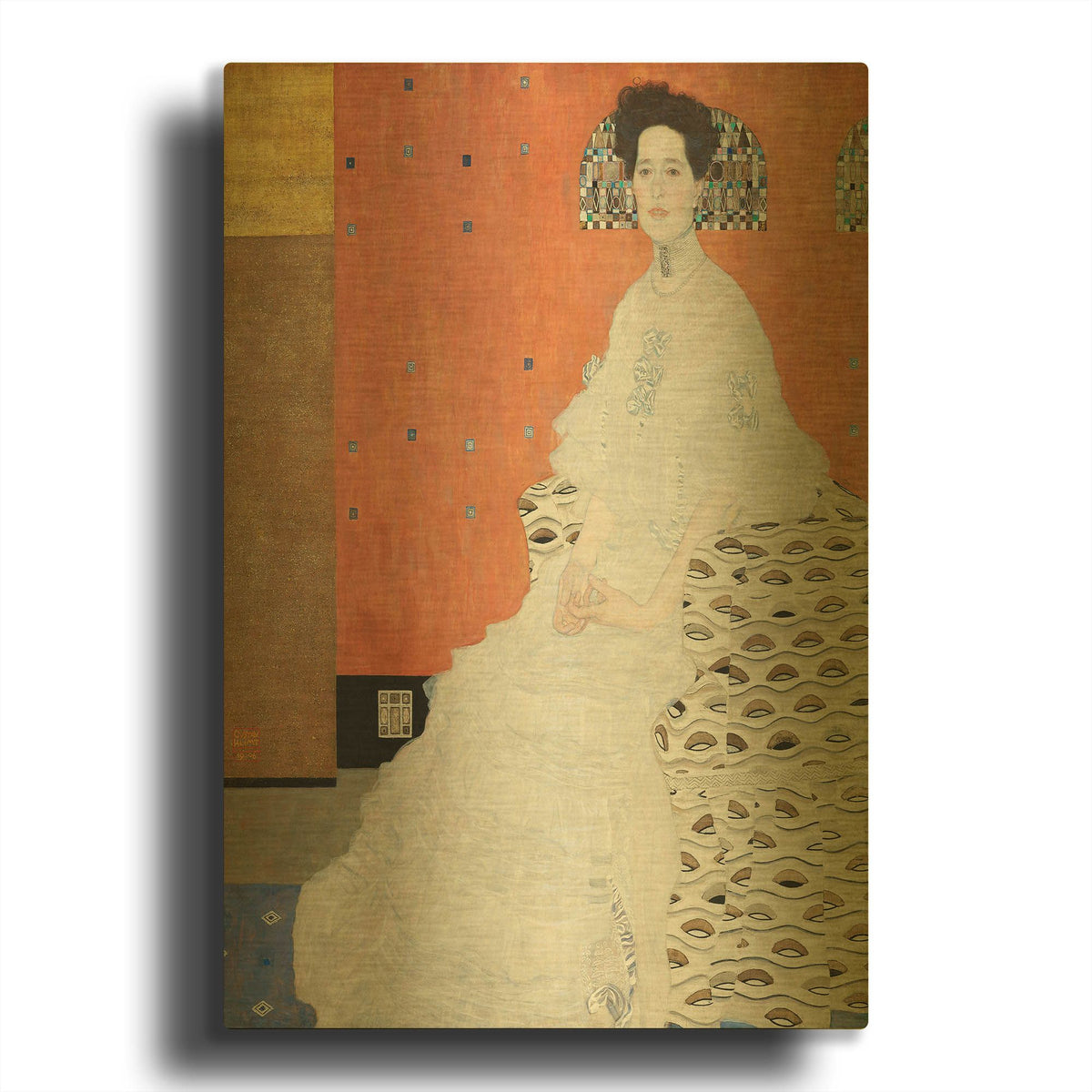'Fritza Riedler' By Gustav Klimt Gold Metal Wall Art