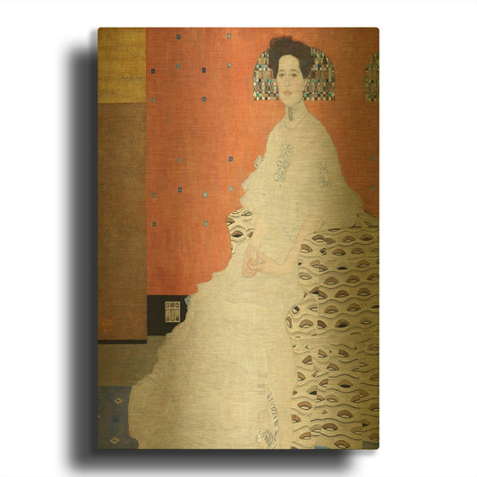 'Fritza Riedler' By Gustav Klimt Gold Metal Wall Art