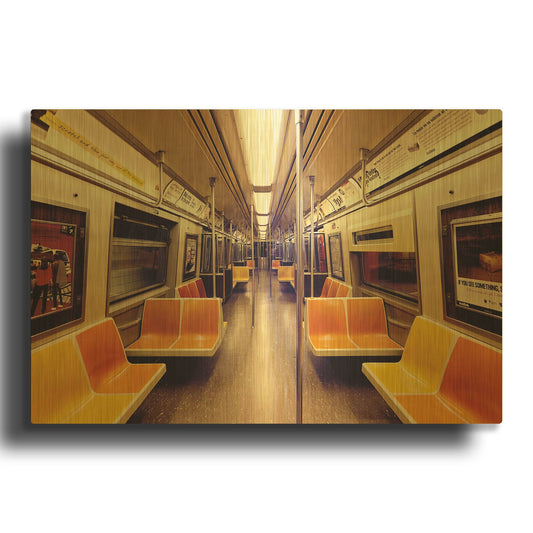 'Soul Train' By Kathrine Gendreau Gold Metal Wall Art