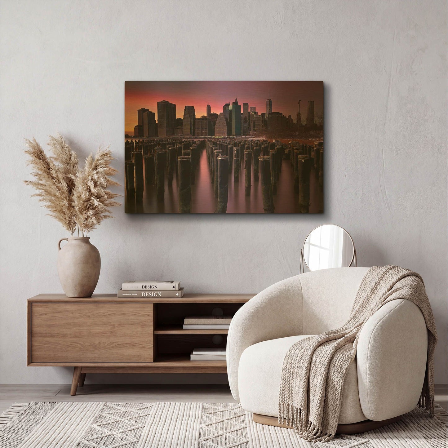 'Manhattan Glow' By Kathrine Gendreau Gold Metal Wall Art