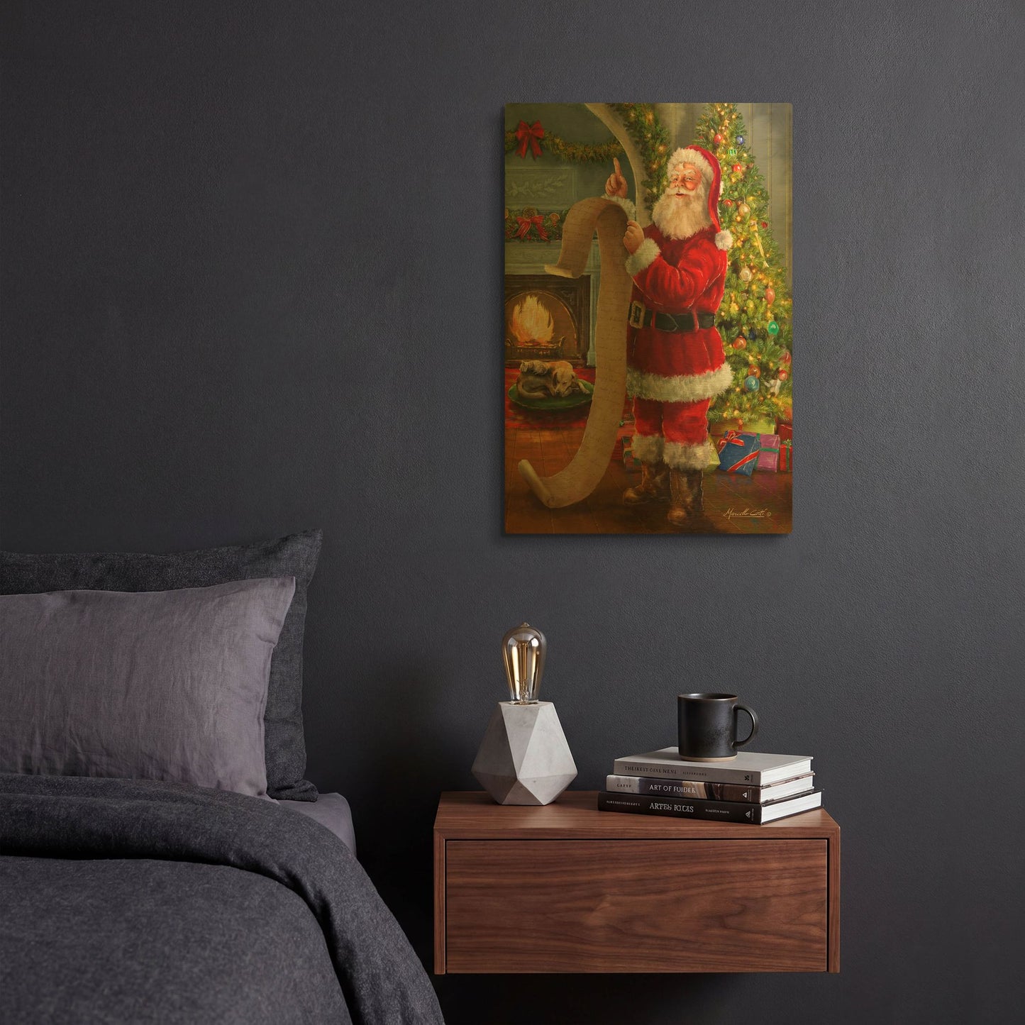 'The Good List' By Ali Corti Gold Metal Wall Art