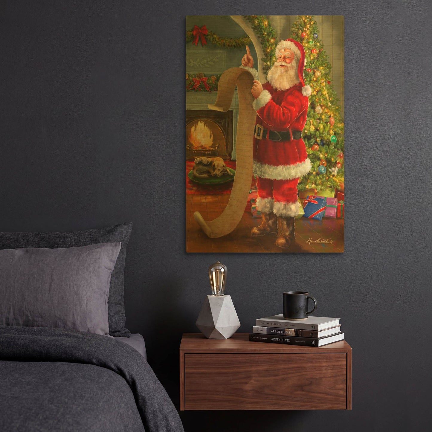 'The Good List' By Ali Corti Gold Metal Wall Art
