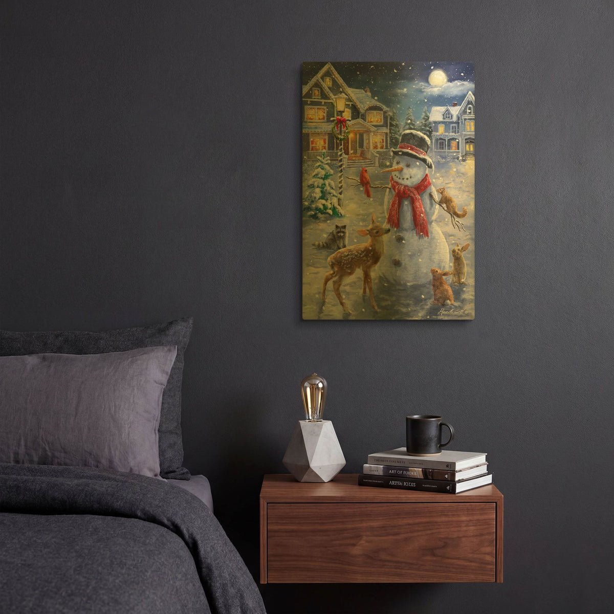 'Christmas Cuties' By Ali Corti Gold Metal Wall Art