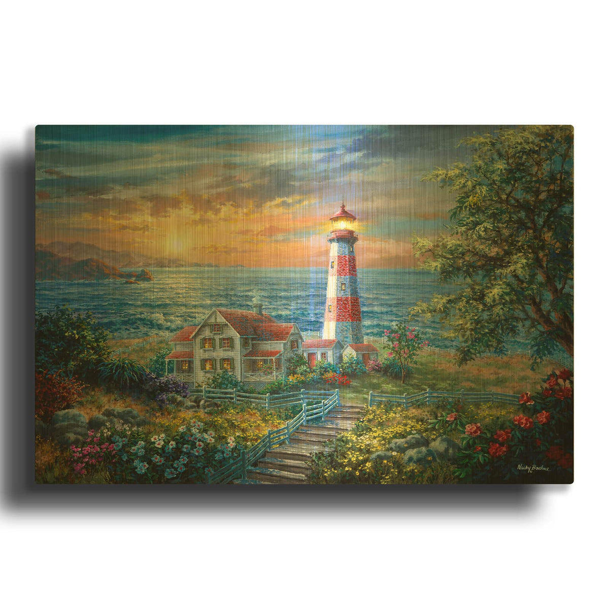 'Enchantment' By Nicky Boehme Gold Metal Wall Art