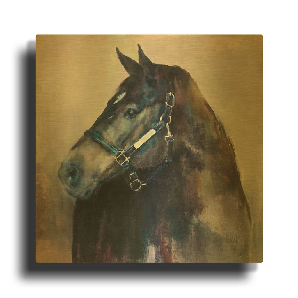 'Ritzy Light' By Marilyn Borglum Gold Metal Wall Art