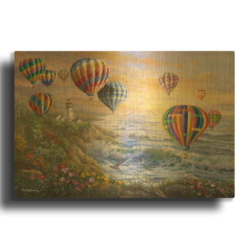 'Summer Glow' By Nicky Boehme Gold Metal Wall Art