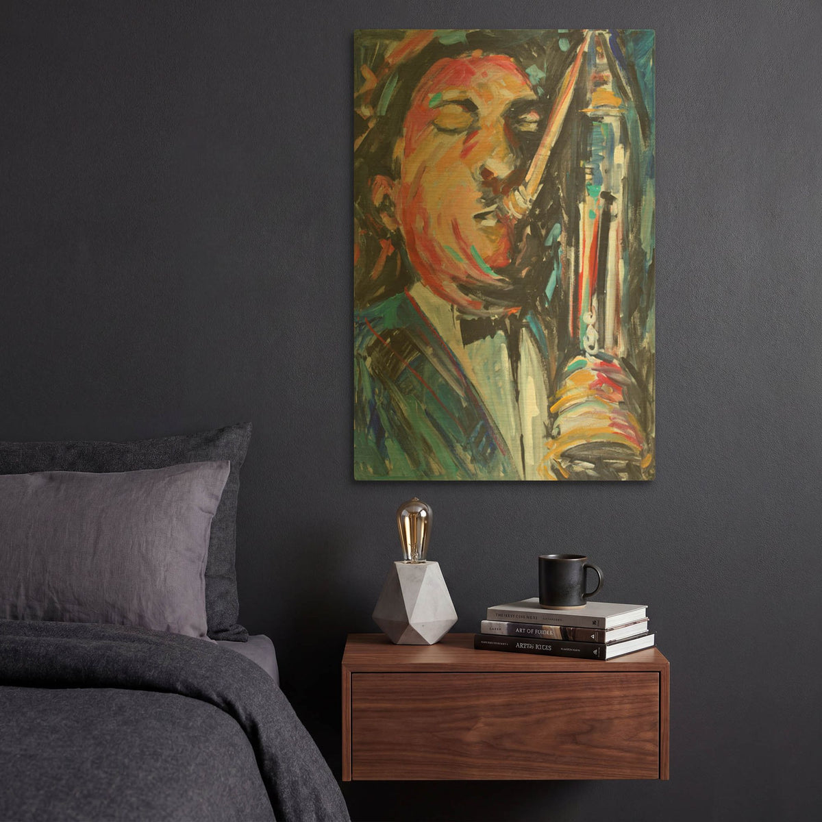 'Sax Man' By JD Gold Metal Wall Art