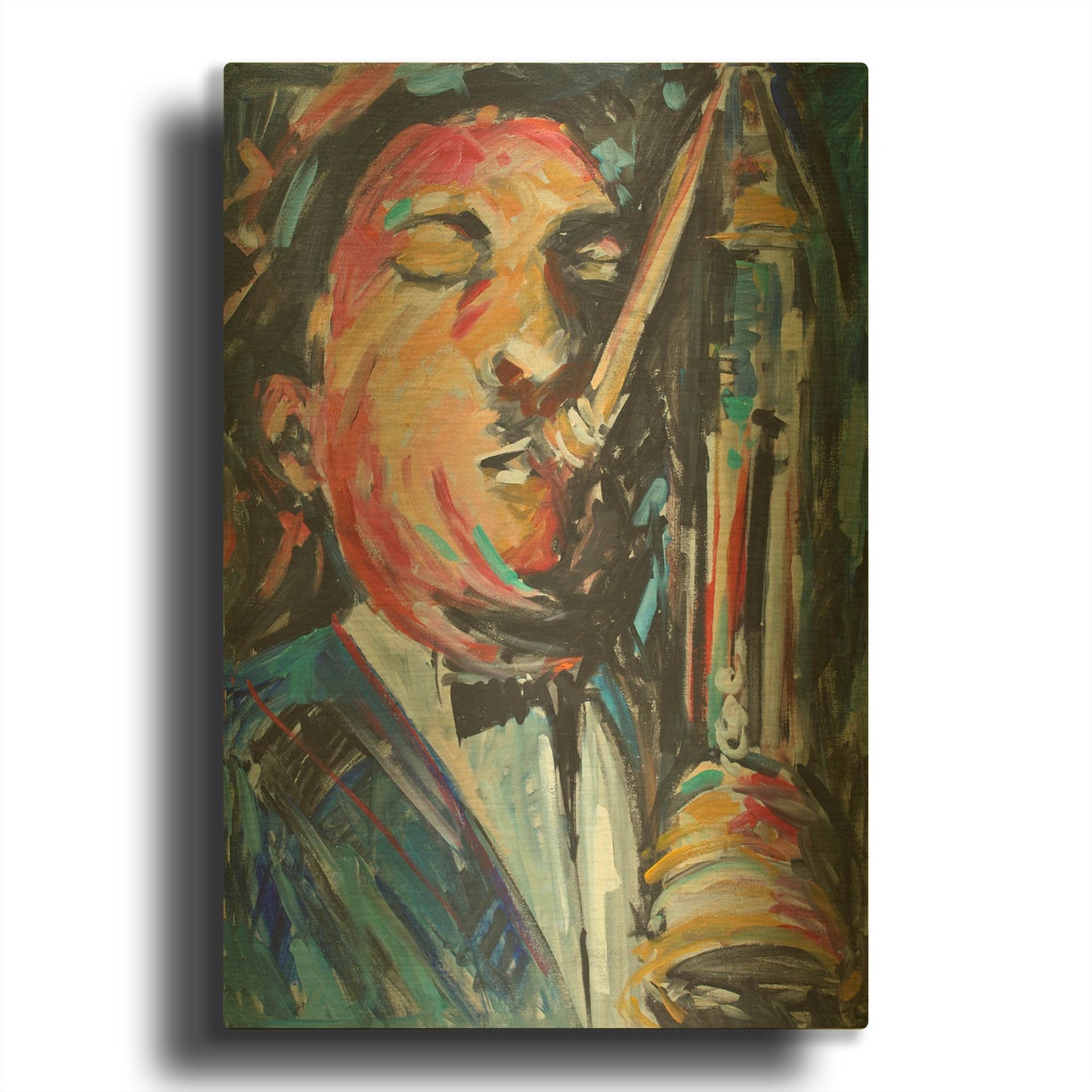 'Sax Man' By JD Gold Metal Wall Art