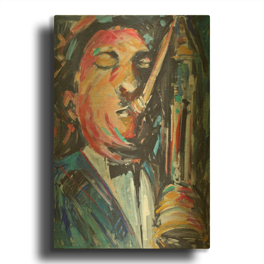 'Sax Man' By JD Gold Metal Wall Art