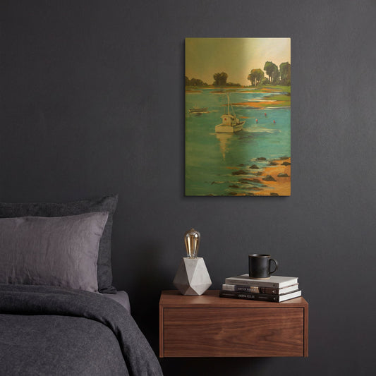 'Low Tide' By JD Gold Metal Wall Art