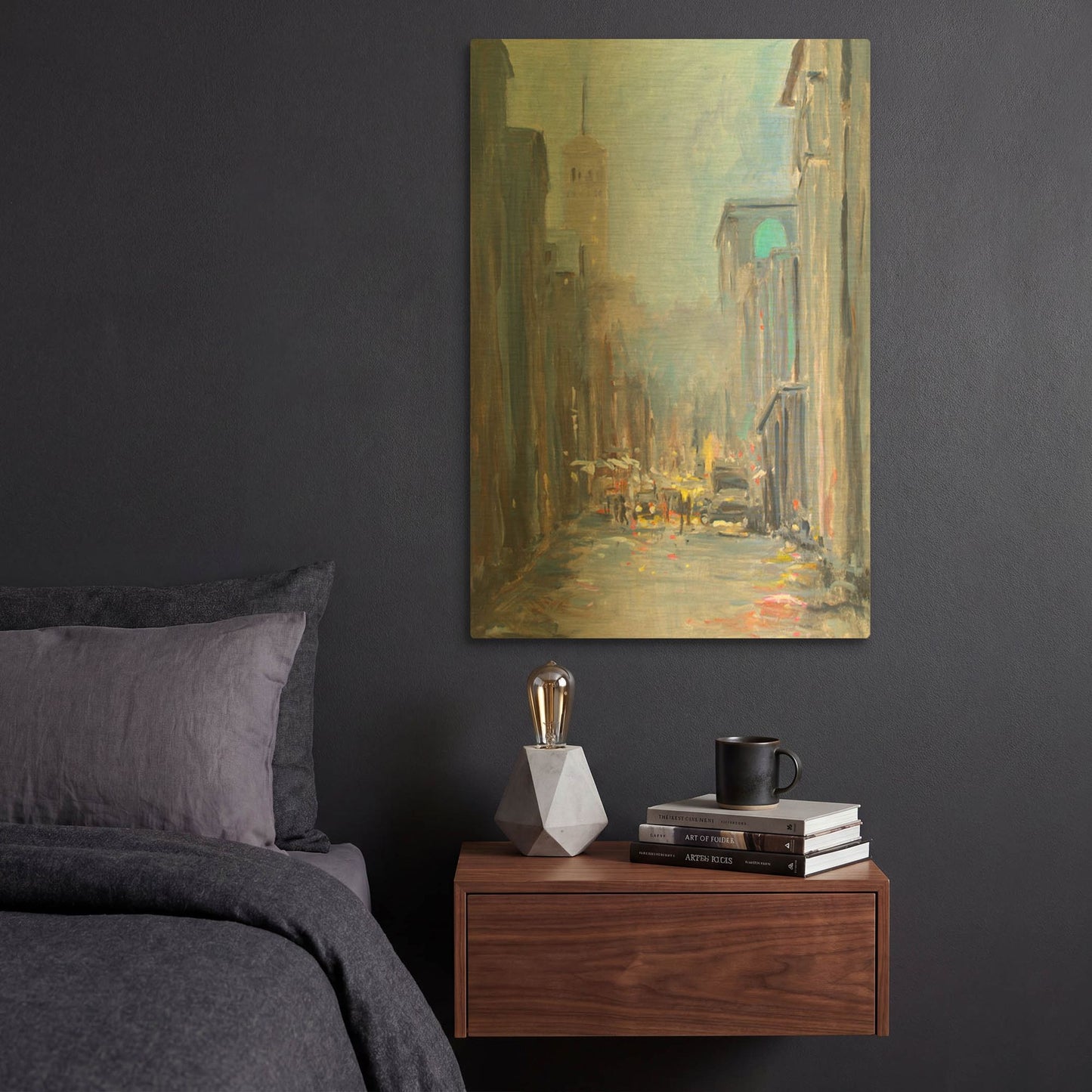 'City View' By JD Gold Metal Wall Art