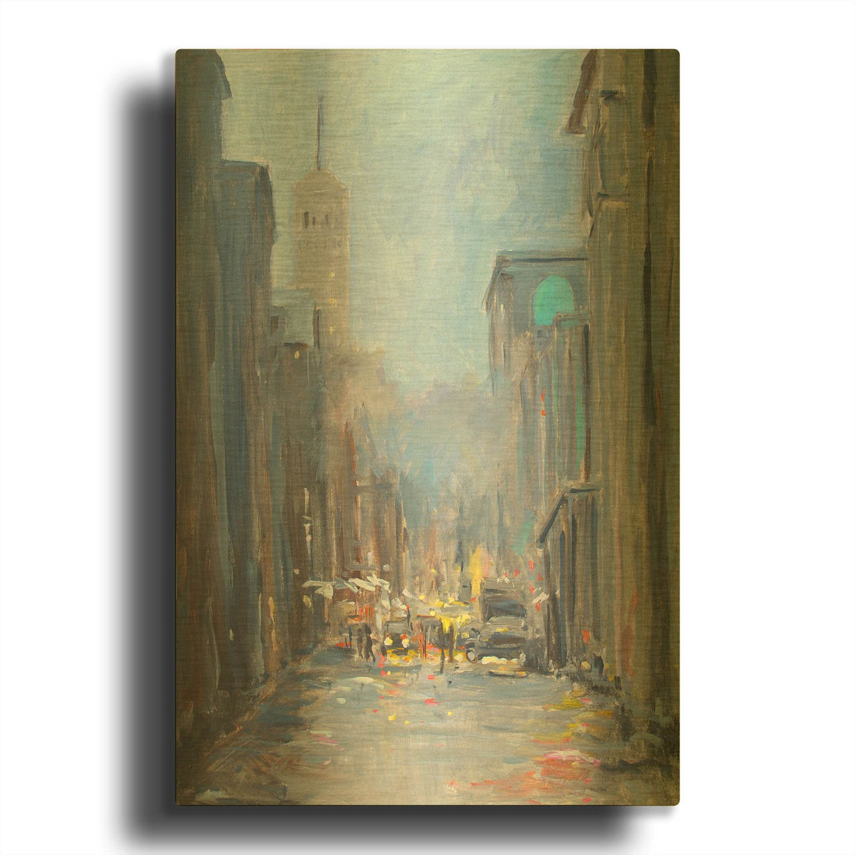 'City View' By JD Gold Metal Wall Art