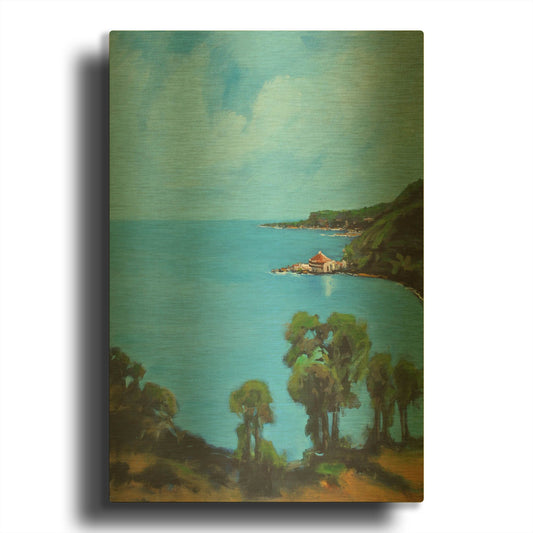 'My Cove' By JD Gold Metal Wall Art