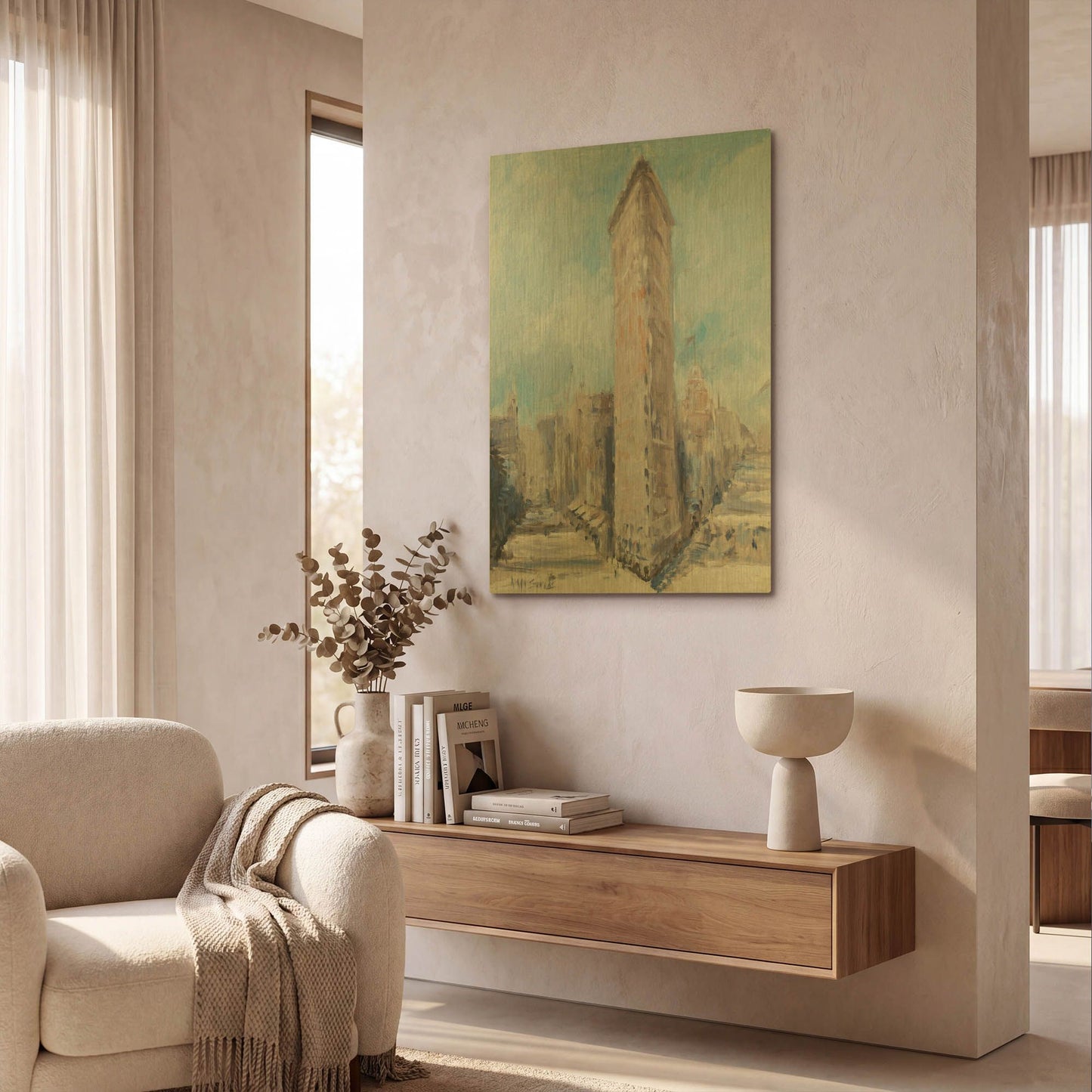 'Flatiron' By JD Gold Metal Wall Art