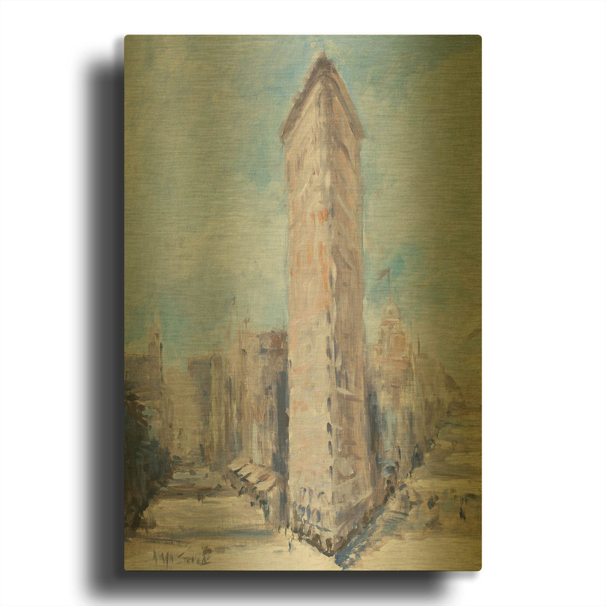 'Flatiron' By JD Gold Metal Wall Art