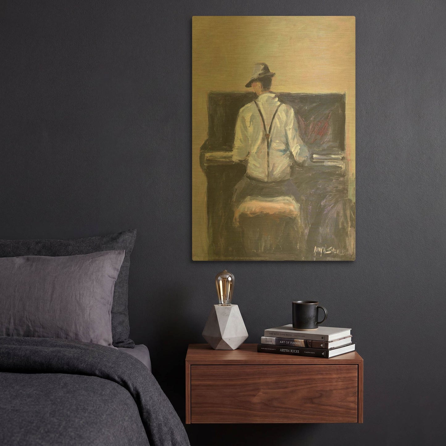 'Play Me A Tune' By JD Gold Metal Wall Art