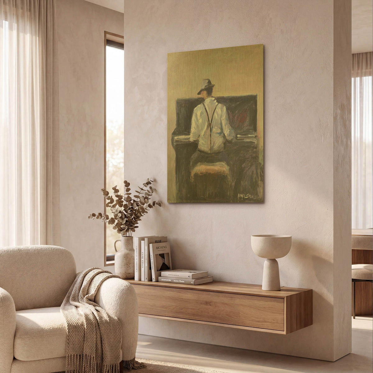 'Play Me A Tune' By JD Gold Metal Wall Art
