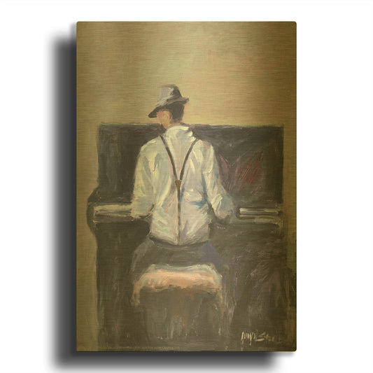 'Play Me A Tune' By JD Gold Metal Wall Art