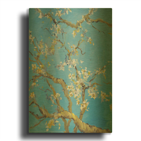 'Cherry Blossoms 2' By JD Gold Metal Wall Art