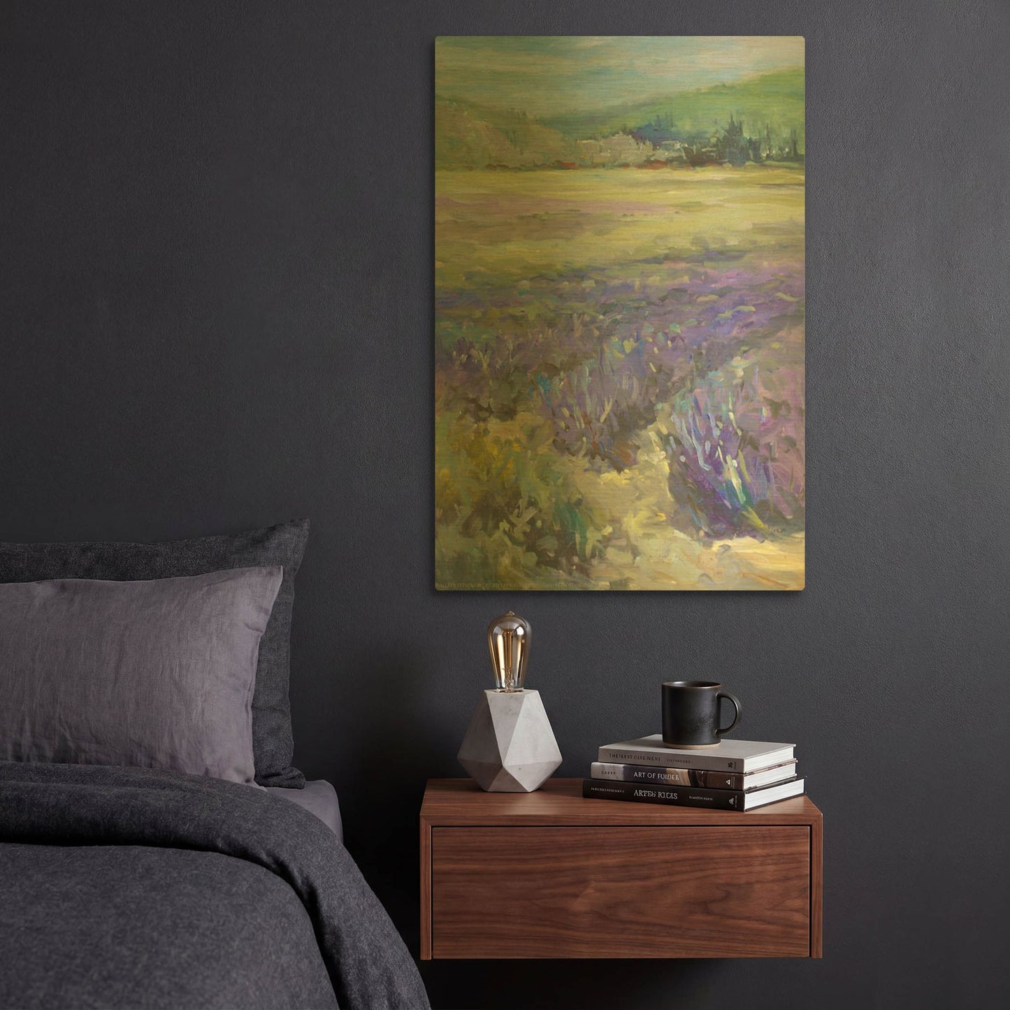 'Lavender' By JD Gold Metal Wall Art