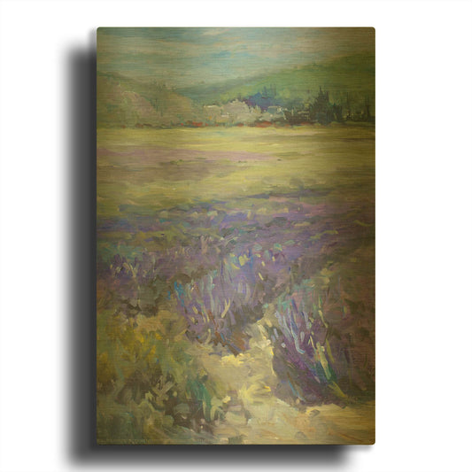 'Lavender' By JD Gold Metal Wall Art