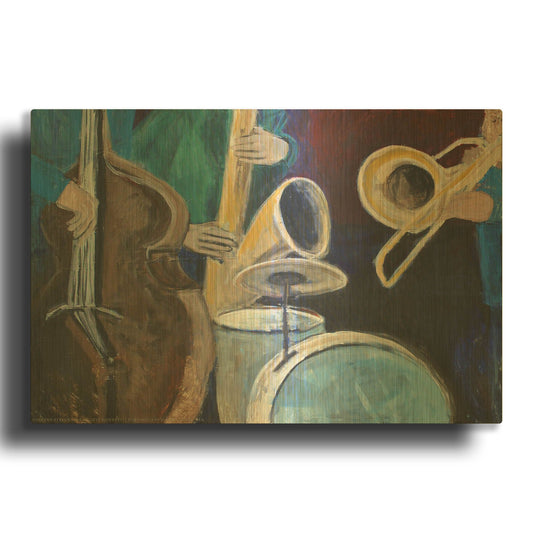 'Quartet' By JD Gold Metal Wall Art