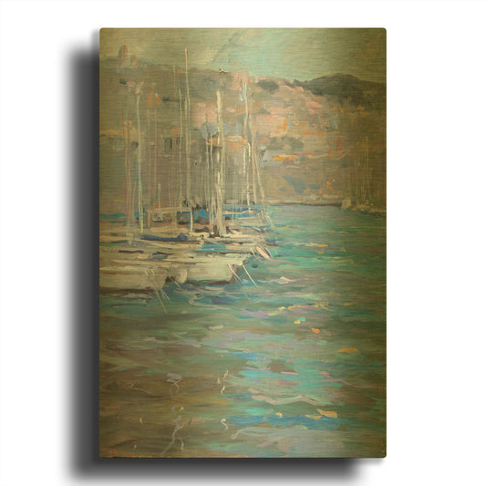 'As 20 077-marina' By JD Gold Metal Wall Art