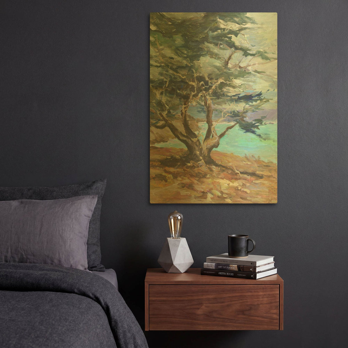 'Lone Tree' By JD Gold Metal Wall Art
