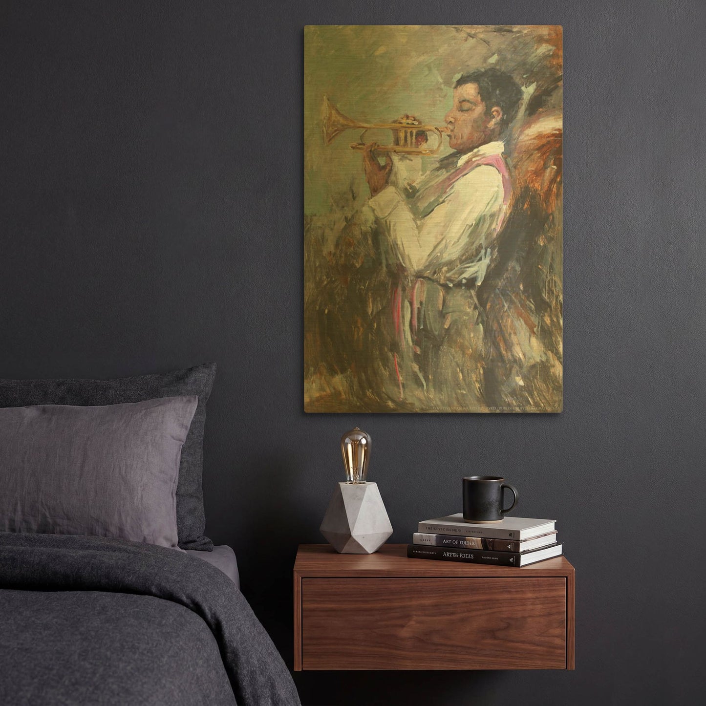 'Soulful Tunes' By JD Gold Metal Wall Art