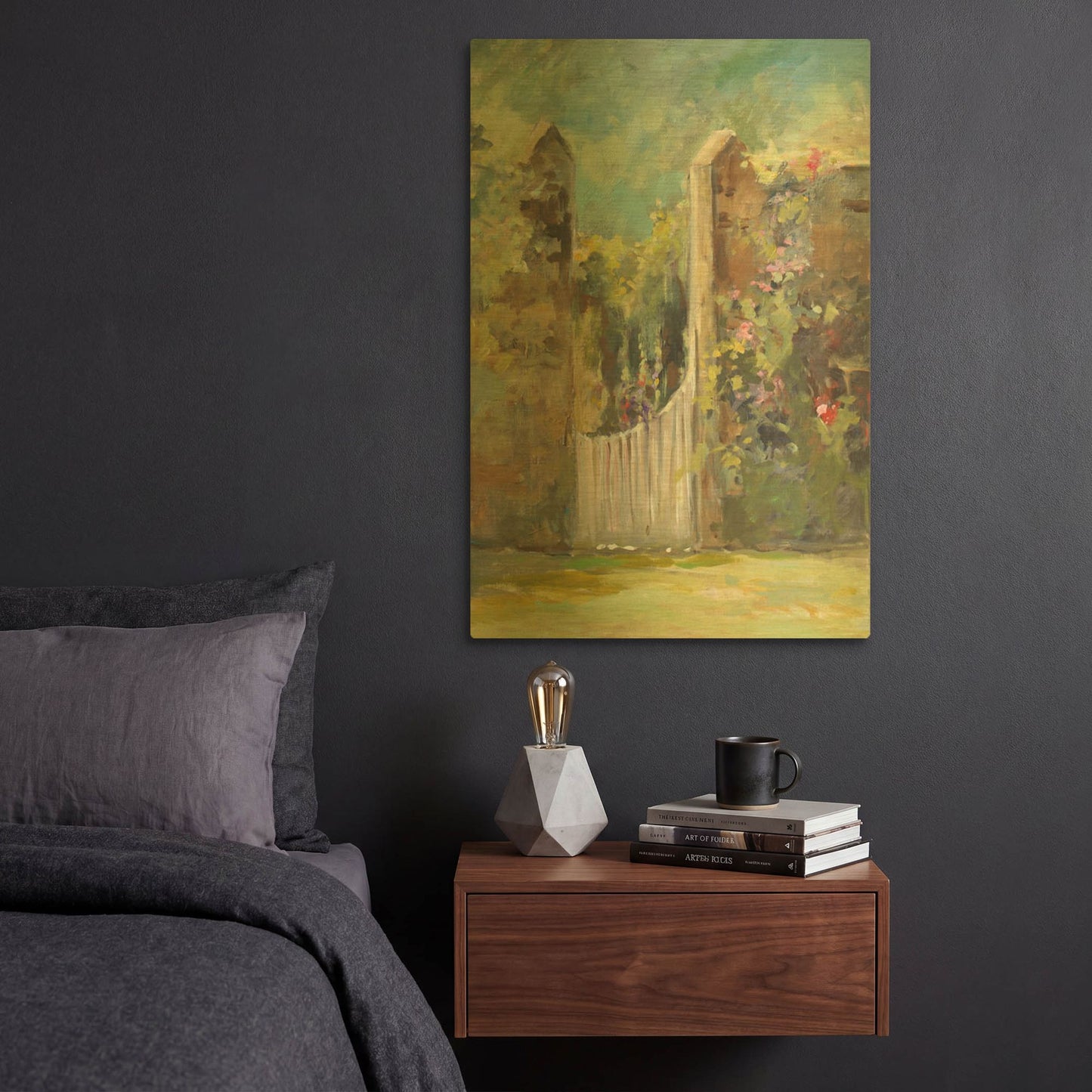 'Garden Door' By JD Gold Metal Wall Art