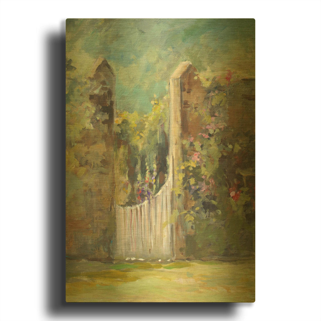 'Garden Door' By JD Gold Metal Wall Art