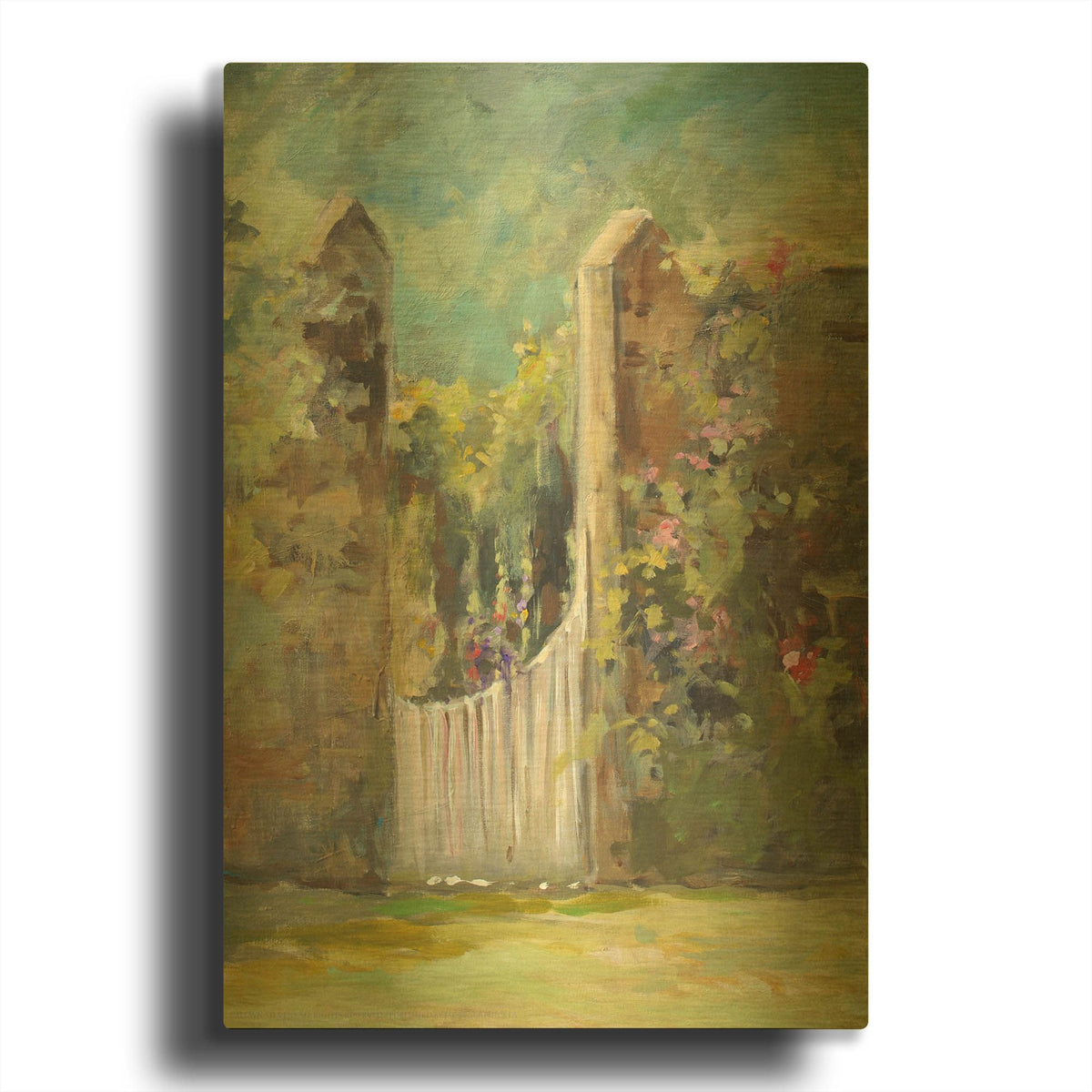'Garden Door' By JD Gold Metal Wall Art