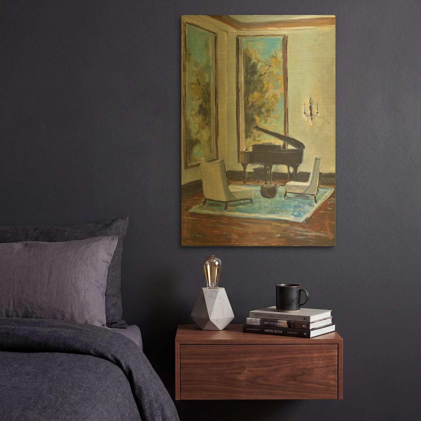 'Sitting Room' By JD Gold Metal Wall Art