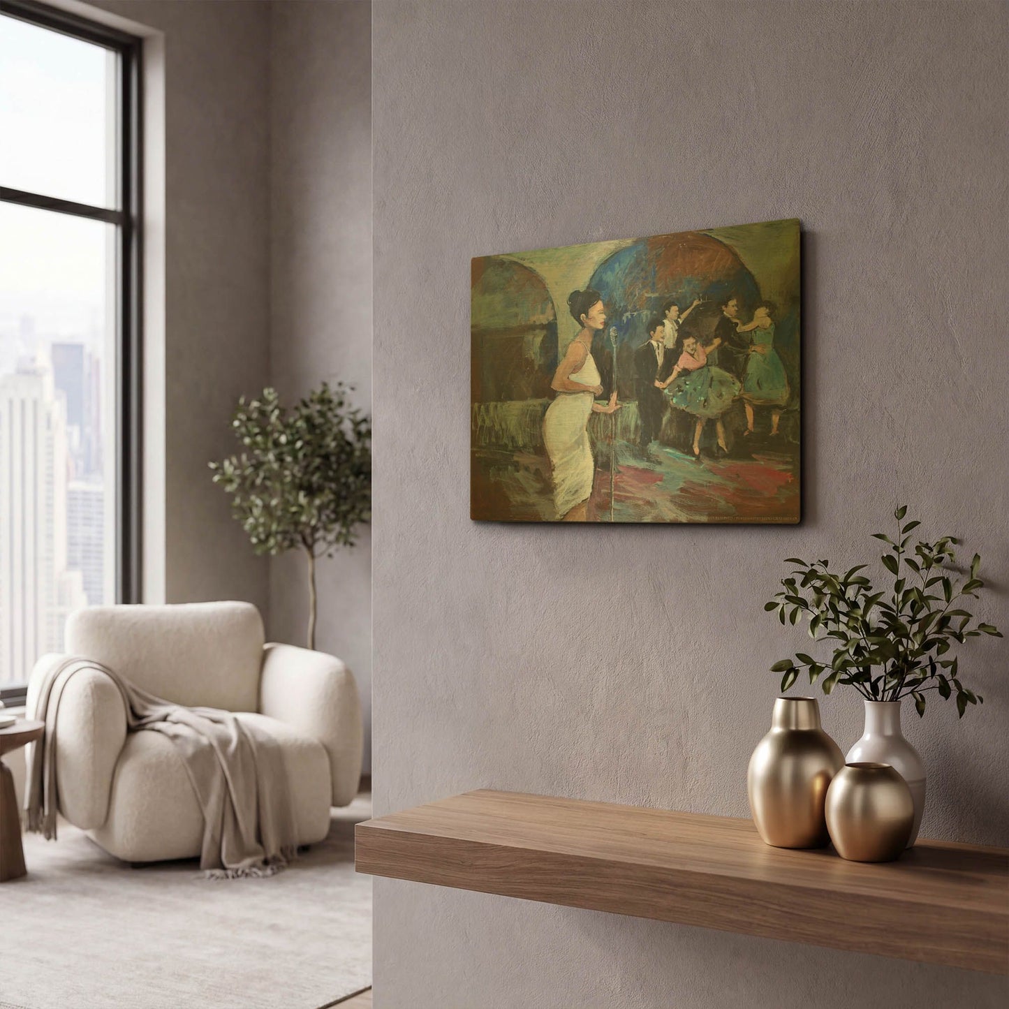 'Singing The Blues' By JD Gold Metal Wall Art
