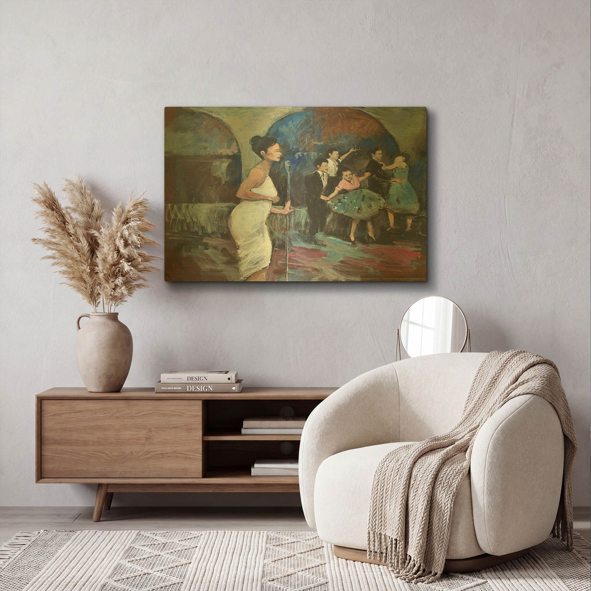 'Singing The Blues' By JD Gold Metal Wall Art
