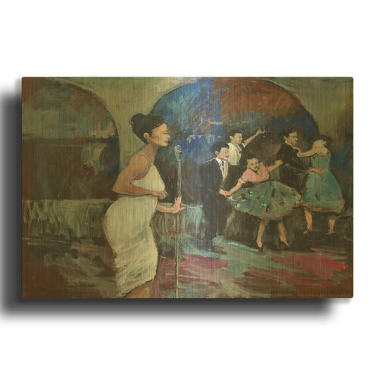 'Singing The Blues' By JD Gold Metal Wall Art