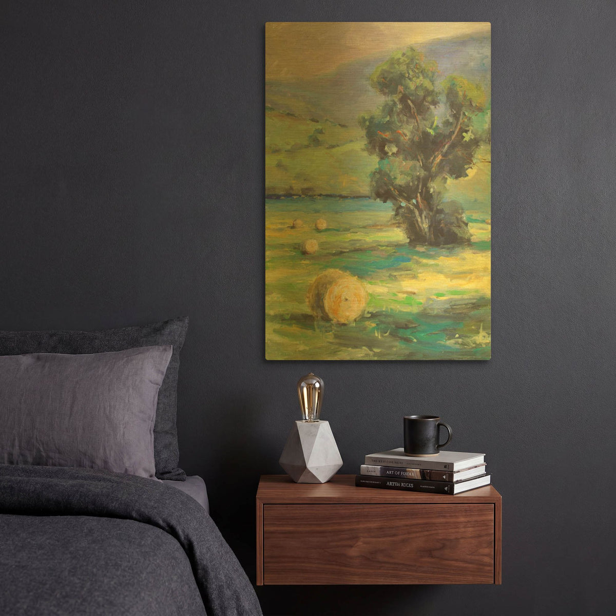 'Harvest 2' By JD Gold Metal Wall Art