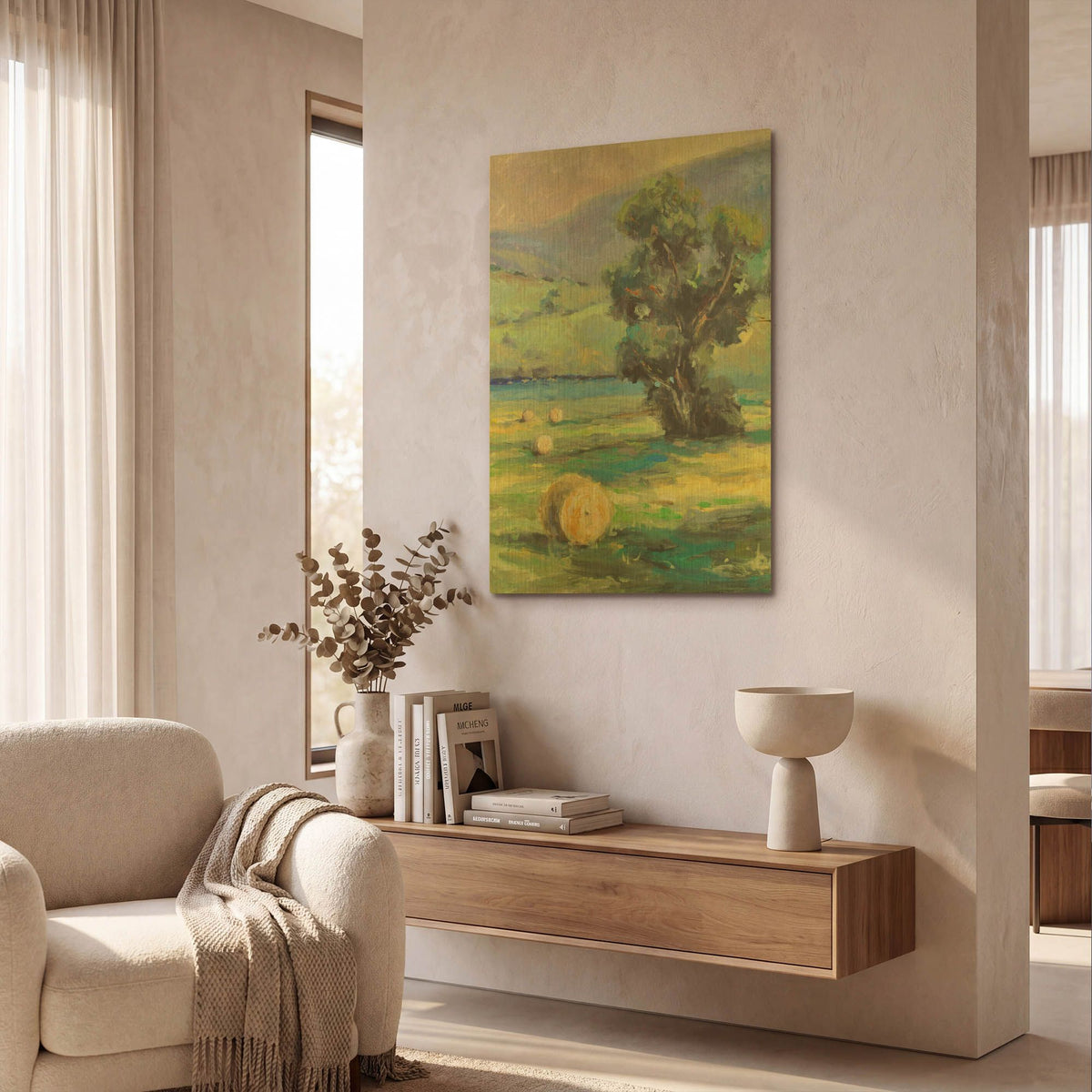 'Harvest 2' By JD Gold Metal Wall Art
