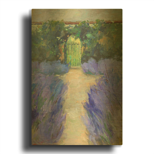 'Lavender Gate' By JD Gold Metal Wall Art