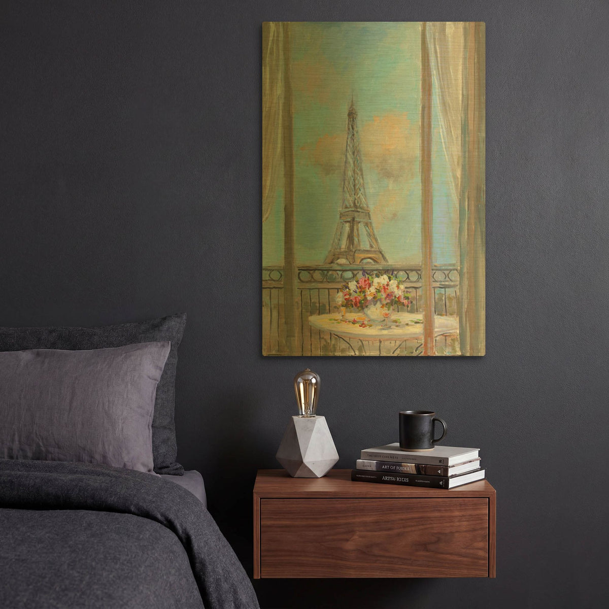 'Tower View' By JD Gold Metal Wall Art