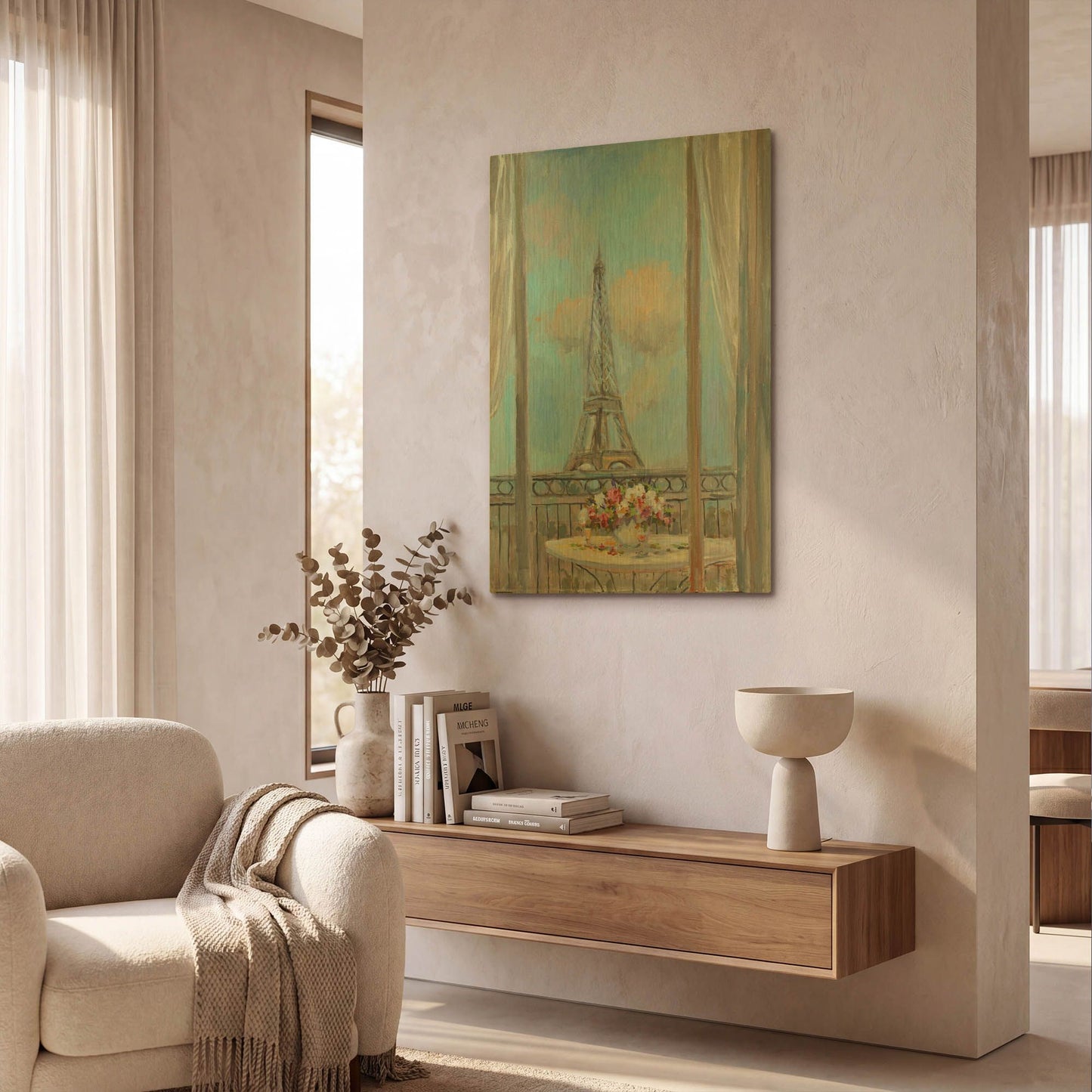'Tower View' By JD Gold Metal Wall Art