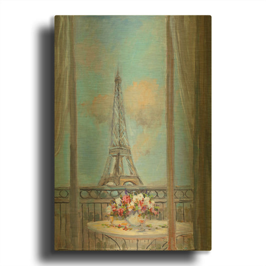 'Tower View' By JD Gold Metal Wall Art