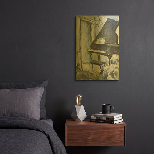 'Baby In Blue' By JD Gold Metal Wall Art