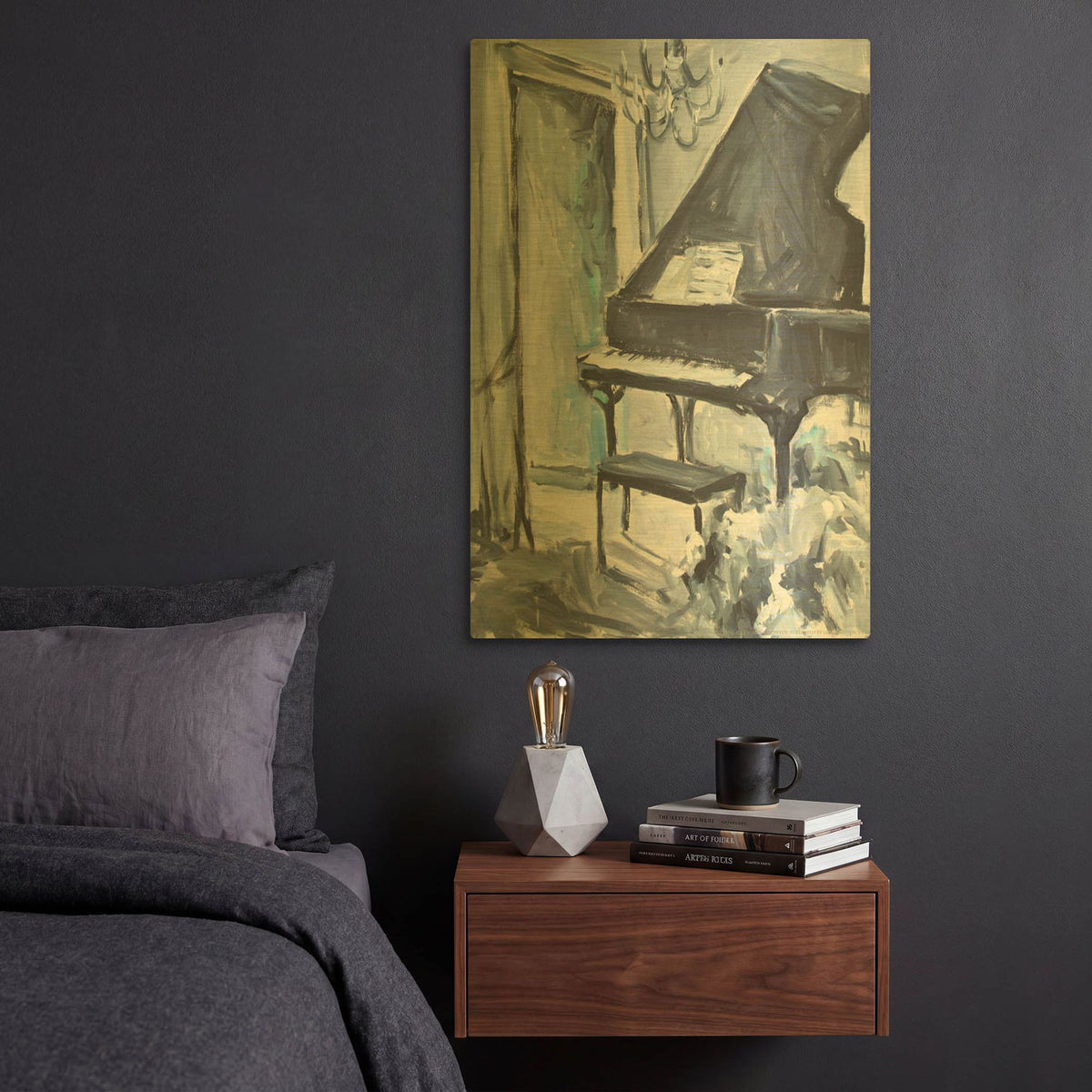 'Baby In Blue' By JD Gold Metal Wall Art