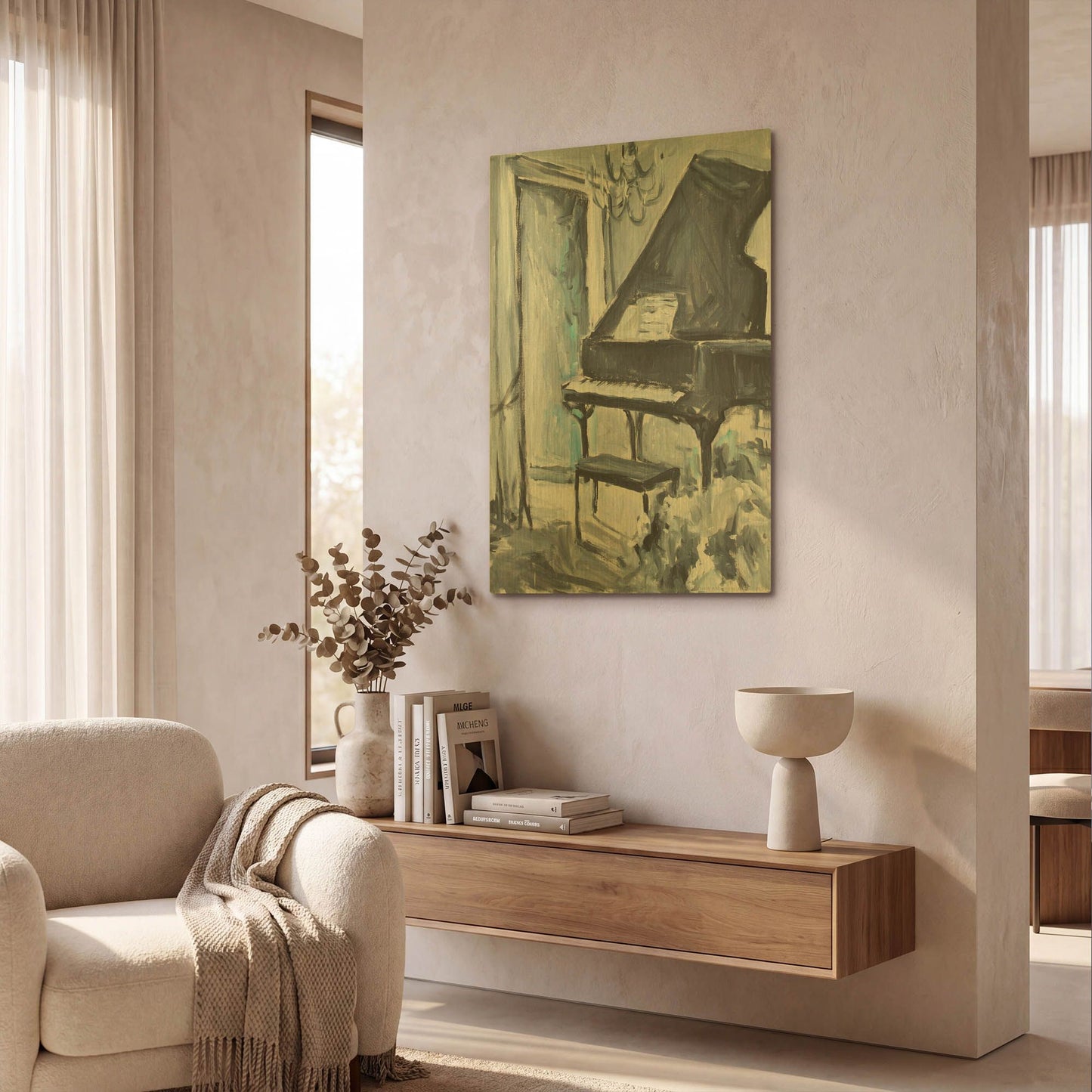 'Baby In Blue' By JD Gold Metal Wall Art
