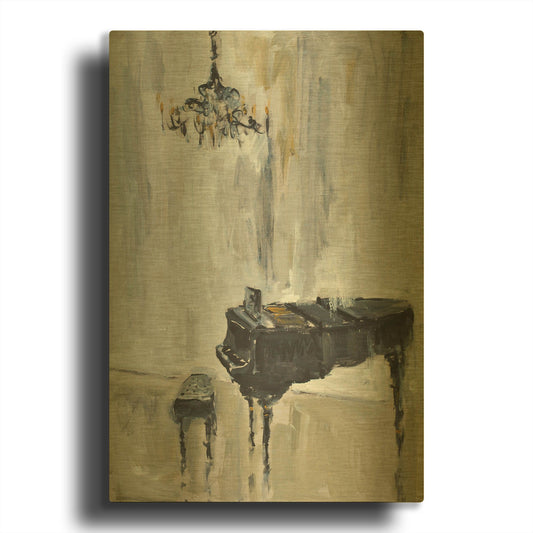 'Baby Grand 3' By JD Gold Metal Wall Art