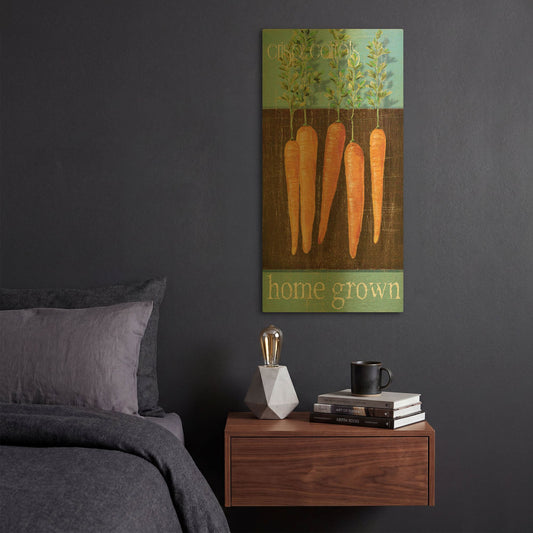 'Crisp Carrots' By JD Gold Metal Wall Art