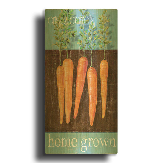 'Crisp Carrots' By JD Gold Metal Wall Art