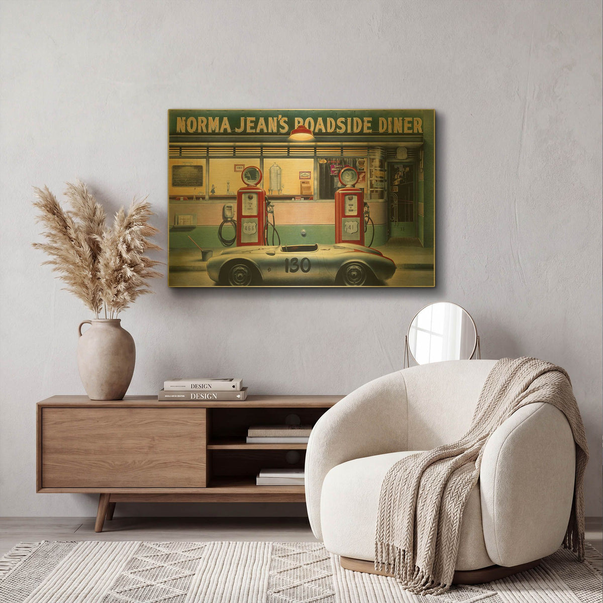 'Destiny Highway Rev Puzzle' By JD Gold Metal Wall Art