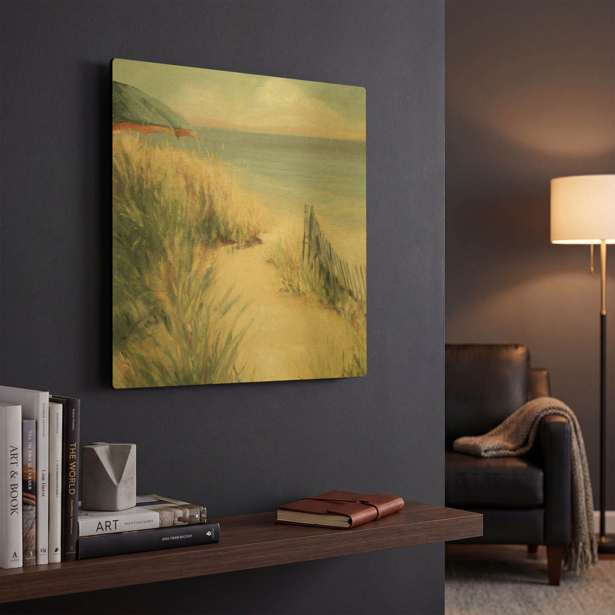 'Bridgeport' By JD Gold Metal Wall Art
